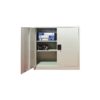 Almari Kecil 2 Pintu Paparan Kabinet Keluli Logam-1