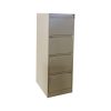 4 drawer yellow steel cabinet left side view - LYBESTEEL