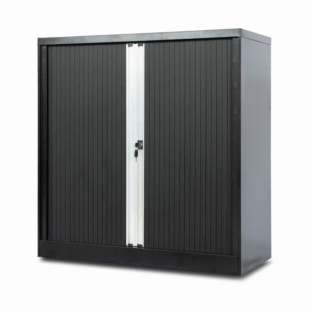Vertikaler Rollladenschrank aus Metall, Mini-Aktenschrank, Stahlschrank-1