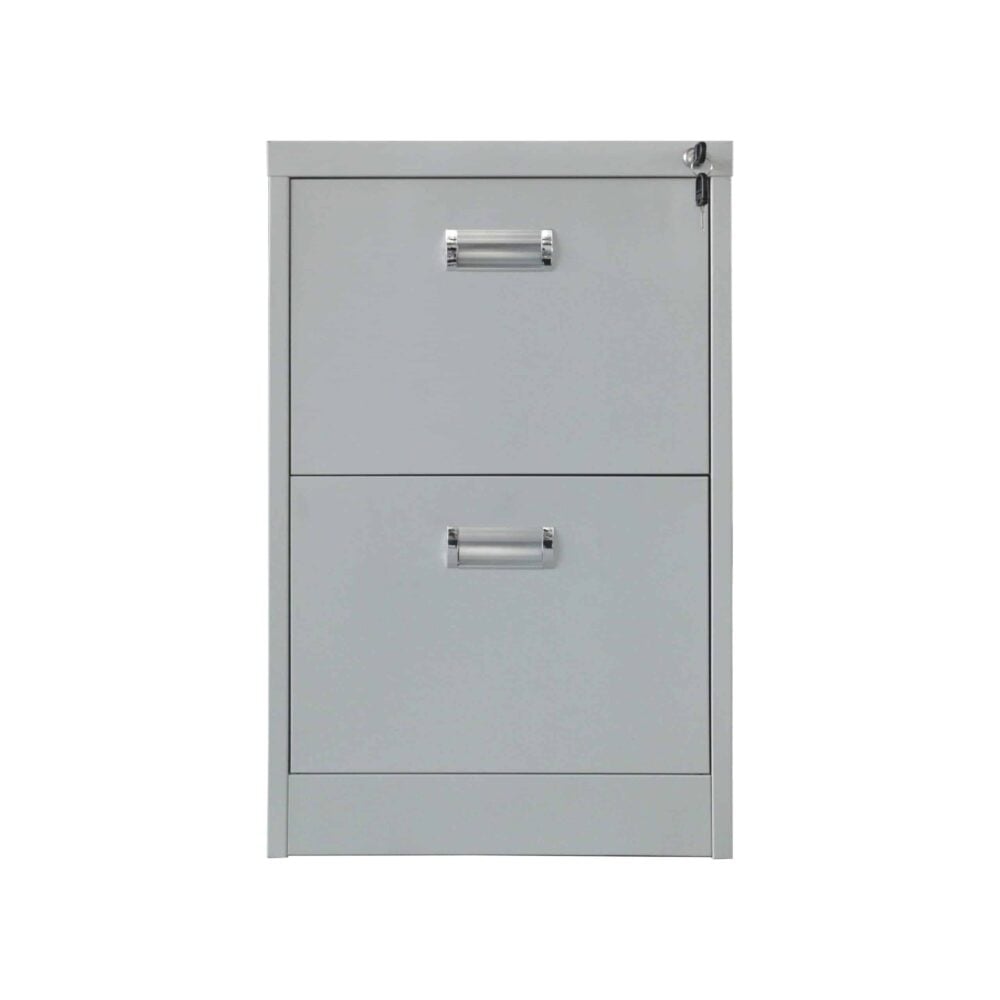 Classeur à deux tiroirs en acier gris - LYBESTEEL