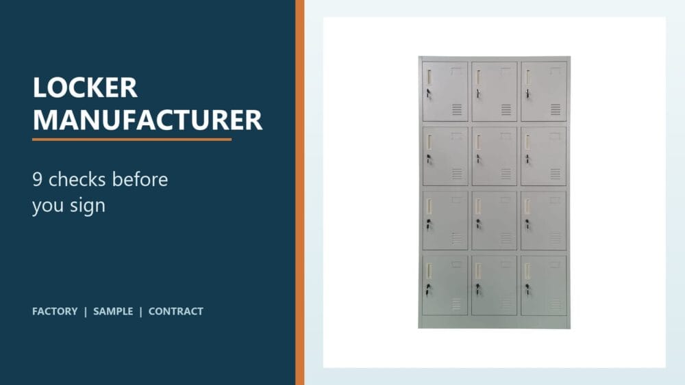 locker manufacturer verification checklist with real steel locker product reference